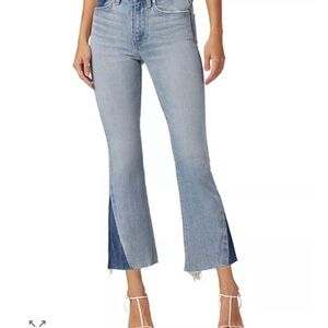 Hudson Jeans Light Blue Cropped Flare Jeans